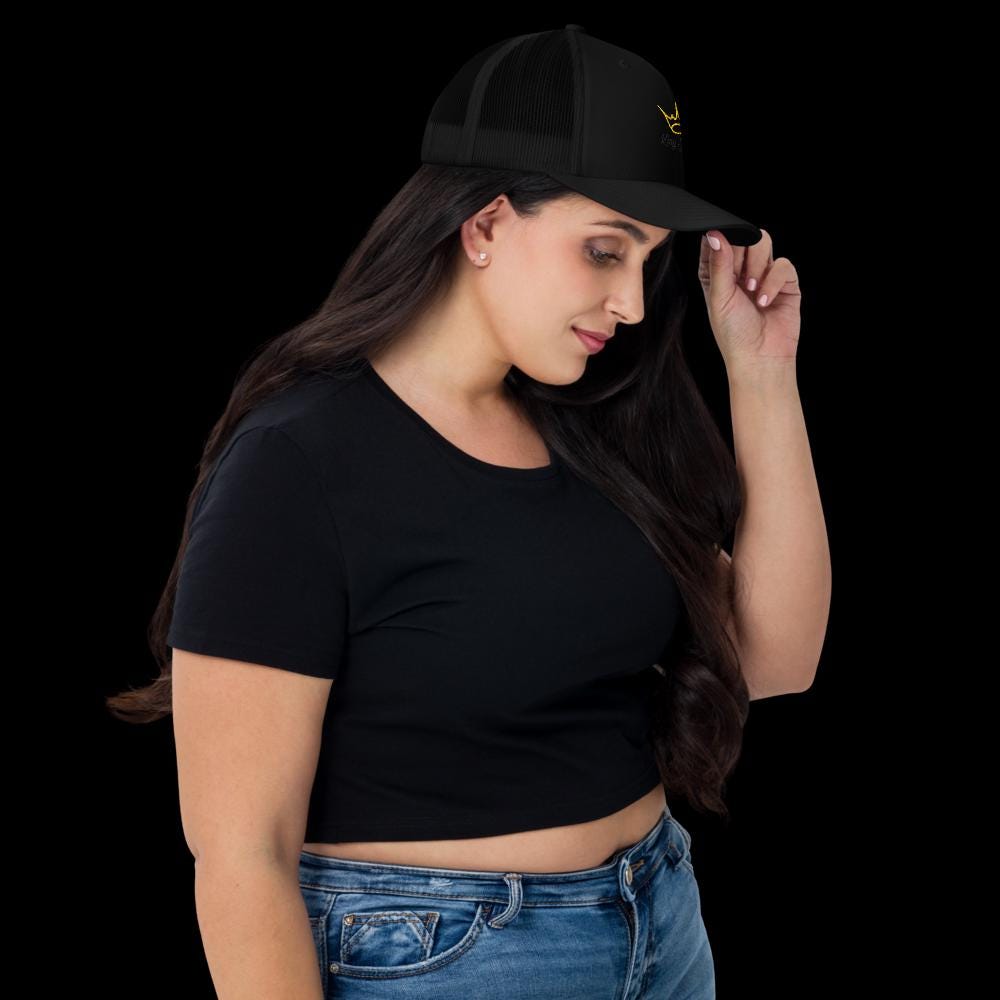 King Jesus Trucker Cap (Black Embroidery)